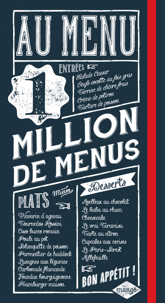 Picture of AU MENU...PLUS D'1 MILLION DE MENUS !
