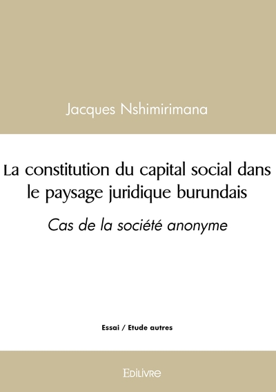 Picture of La constitution du capital social dans le paysage juridique burundais