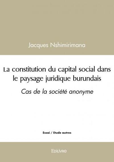 Picture of La constitution du capital social dans le paysage juridique burundais