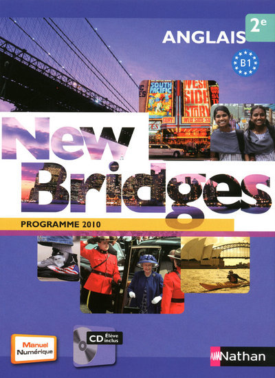 Image de New Bridges 2e + CD audio anglais Format compact B1 2010