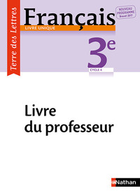 Picture of Terre des Lettres Français 3ème 2017 - Livre du Professeur