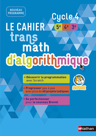 Picture of Le cahier transmath d'algorithmique Cycle 4 5ème/4éme/3ème