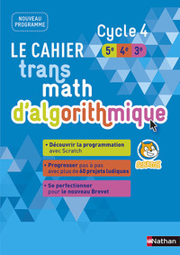 Picture of Le cahier transmath d'algorithmique Cycle 4 5ème/4éme/3ème