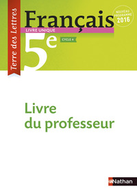 Picture of Terre des Lettres Français 5ème 2016 - Livre du Professeur