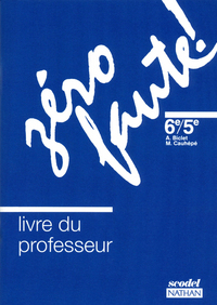 Picture of Zéro faute 6e / 5e niveau 1 1991 professeur