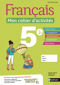 Picture of Français - Mon cahier d'activités 5e - Elève - 2018