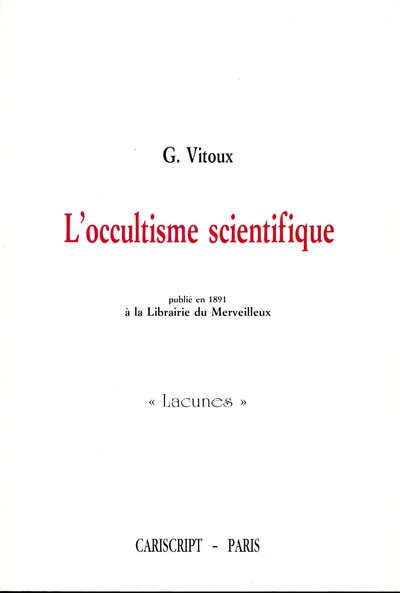 Picture of L’Occultisme scientifique