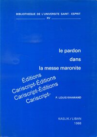 Picture of LE PARDON DANS LA MESSE MARONITE