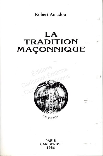 Picture of La Tradition maçonnique