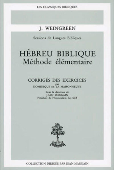 Picture of HEBREU BIBLIQUE CORRIGE DES EXERCICES