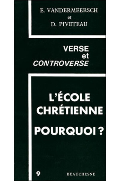 Picture of L'ECOLE CHRETIENNE, POURQUOI