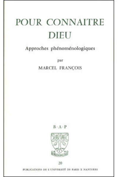 Picture of BAP N20 - POUR CONNAITRE DIEU