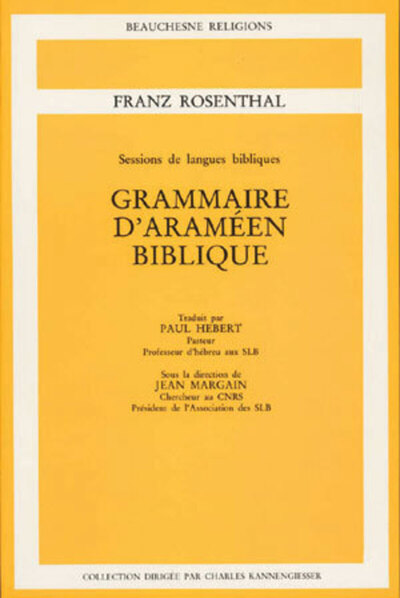 Picture of GRAMMAIRE D'ARAMEEN BIBLIQUE