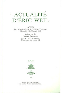 Picture of BAP N43 - ACTUALITE D'ERIC WEIL