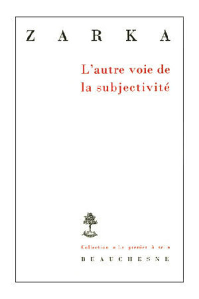 Picture of L'AUTRE VOIE DE LA SUBJECTIVITE