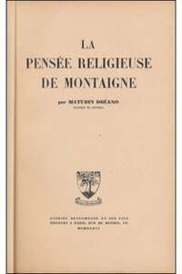 Picture of LA PENSEE RELIGIEUSE DE MONTAIGNE