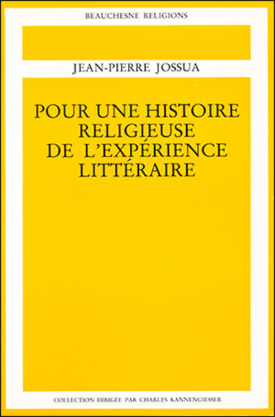 Picture of POUR UNE HISTOIRE RELIGIEUSE DE L'EXPERIENCE LITTERAIRE - TOME 3 DIEU AUX XIXE ET XXE SIECLES