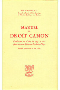 Picture of MANUEL DE DROIT CANON