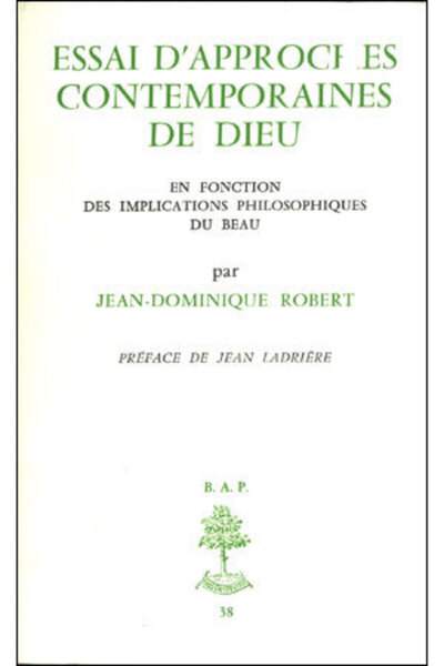 Picture of BAP N38 - ESSAIS D'APPROCHES CONTEMPORAINES DEDIEU