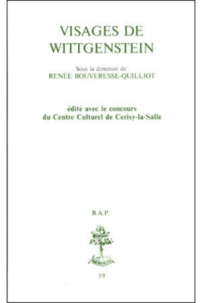 Picture of BAP N59 - VISAGES DE WITTGENSTEIN