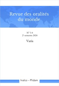 Picture of Revue des oralités du monde N. 3-4