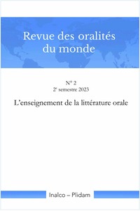 Image de Revue des oralités du monde N. 2