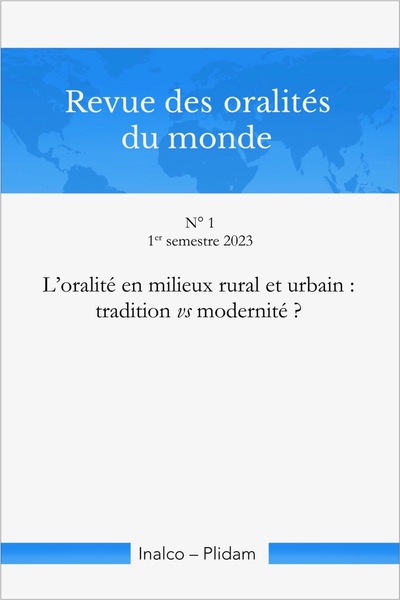 Image de Revue des oralités du monde N 1
