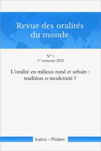 Image de Revue des oralités du monde N 1