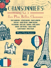 Image de CHANSONNIERS VOL. 3 - LES PLUS BELLES CHANSONS - PIANO, VOIX & GUITARE