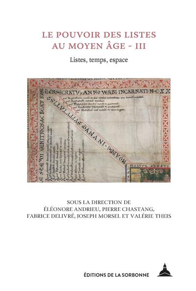 Picture of Le pouvoir des listes au Moyen Âge - III