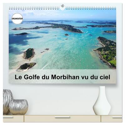 Image de Le Golfe du Morbihan vu du ciel (Calendrier mural haut de gamme 2027 DIN A2 vertical), CALVENDO calendrier mensuel
