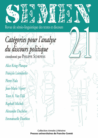 Picture of Semen, n° 21/avril 2006