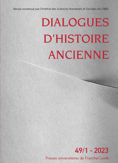 Picture of DIALOGUES D'HISTOIRE ANCIENNE 49/1