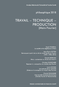 Picture of PHILOSOPHIQUE 2018. TRAVAIL - TECHNIQUE - PRODUCTION : [MARX-FOURIER]