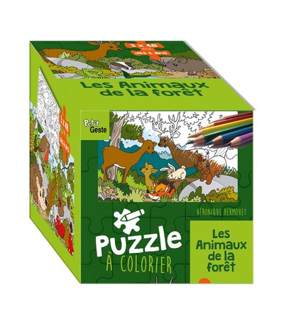 Picture of PUZZLE A COLORIER - LES ANIMAUX DE LA FORET