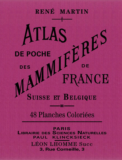 Picture of Atlas de poche des mammifères de France, Suisse et Belgique