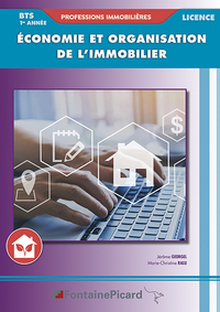 Picture of ECONOMIE ET ORGANISATION DE L'IMMOBILIER BTS PROFESSIONS IMMOBILIERES 1ere année