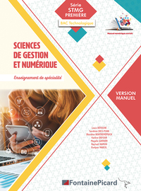Picture of VERSION MANUEL SCIENCES DE GESTION ET NUMERIQUE 1ERE STMG