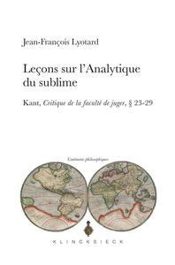 Image de Leçons sur l'Analytique du sublime