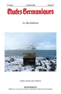 Picture of Études germaniques - N°2/2016