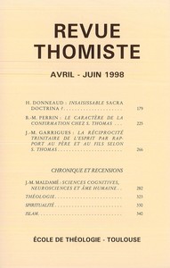 Image de Revue thomiste - N°2/1998