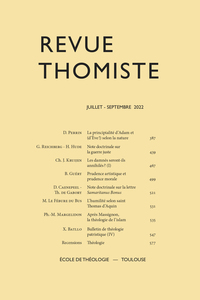 Image de Revue thomiste - N°3/2022