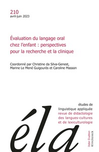 Image de Etudes de linguistique appliquée - n°2-2023