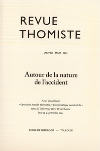 Image de Revue thomiste - N°1/2012