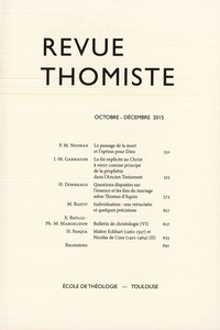 Image de Revue thomiste - N°4/2015
