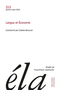 Picture of Etudes de linguistique appliquée - n°1-2024