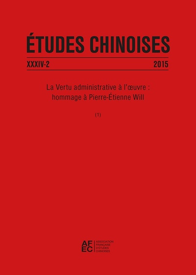 Picture of Études chinoises XXXIV-2 (2015)