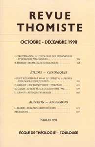 Image de Revue thomiste - N°4/1998