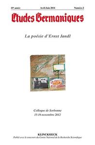 Picture of Études germaniques - N°2/2014