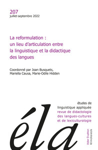 Image de Études de linguistique appliquée - N°3/2022